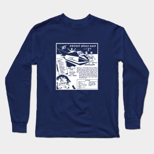 Jet Rocket Space Ship Ad Long Sleeve T-Shirt